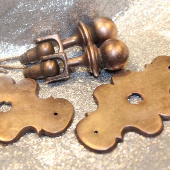 Vintage Brass Drawer Pull Hardware - Picture 15 of 17